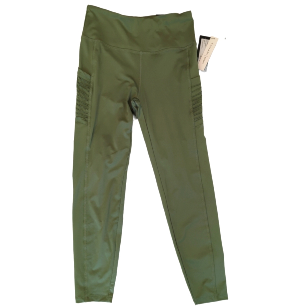 Tahari Sport Leggings, side pockets, sea spray, sz Small. Worn once.